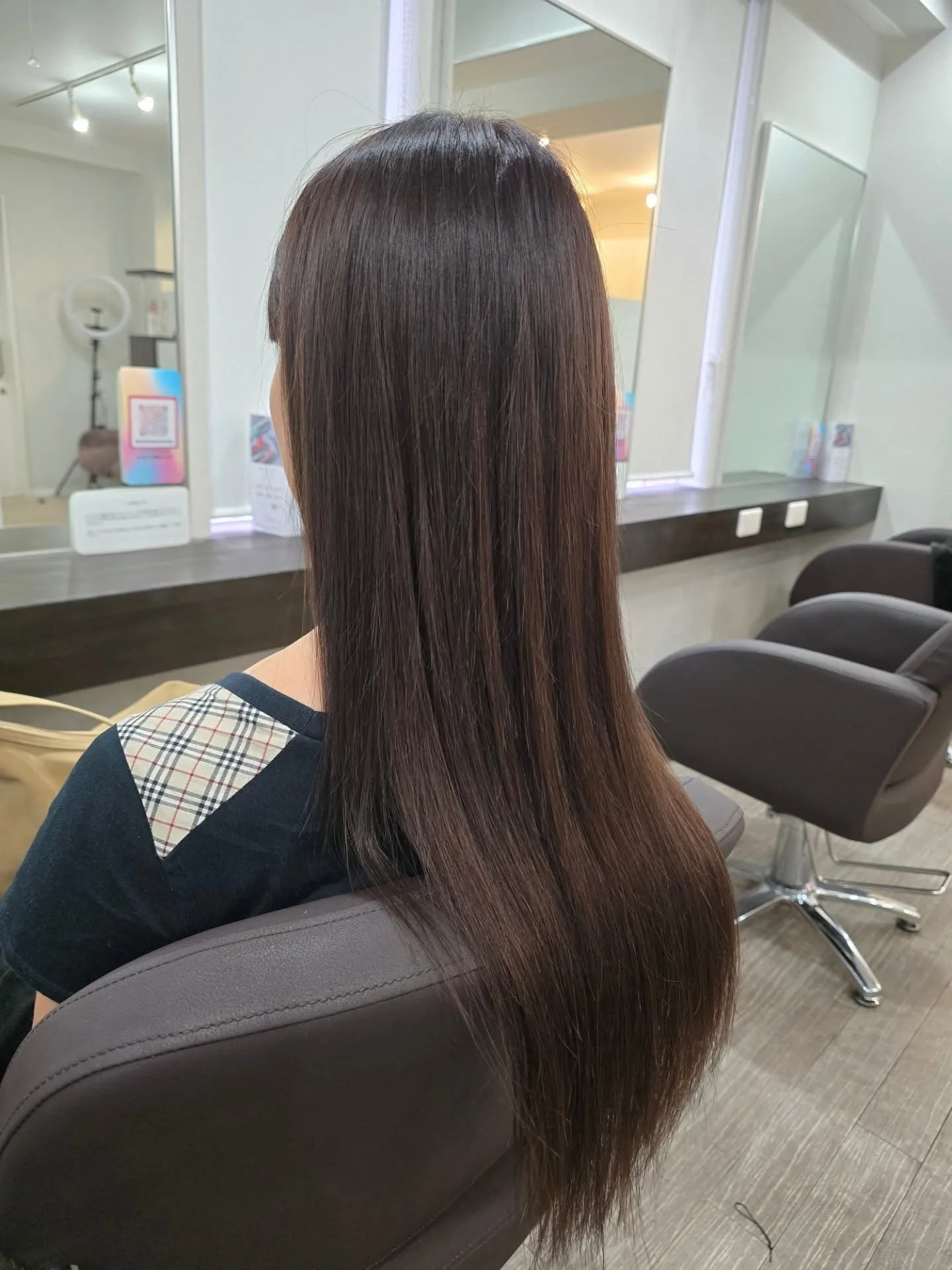 暗髪ストレート🎵