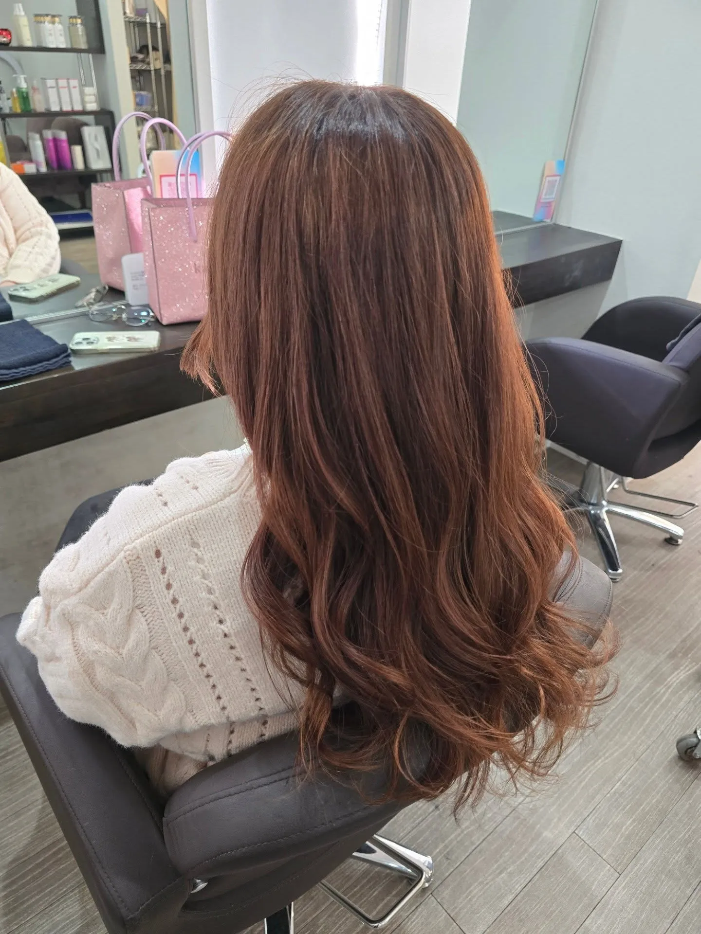 黒髪からブリーチなしダブルカラー🎵